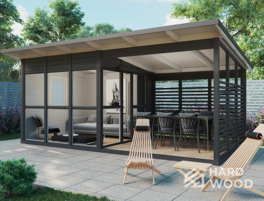 Садовая беседка двухзонная №43 - фото 1645