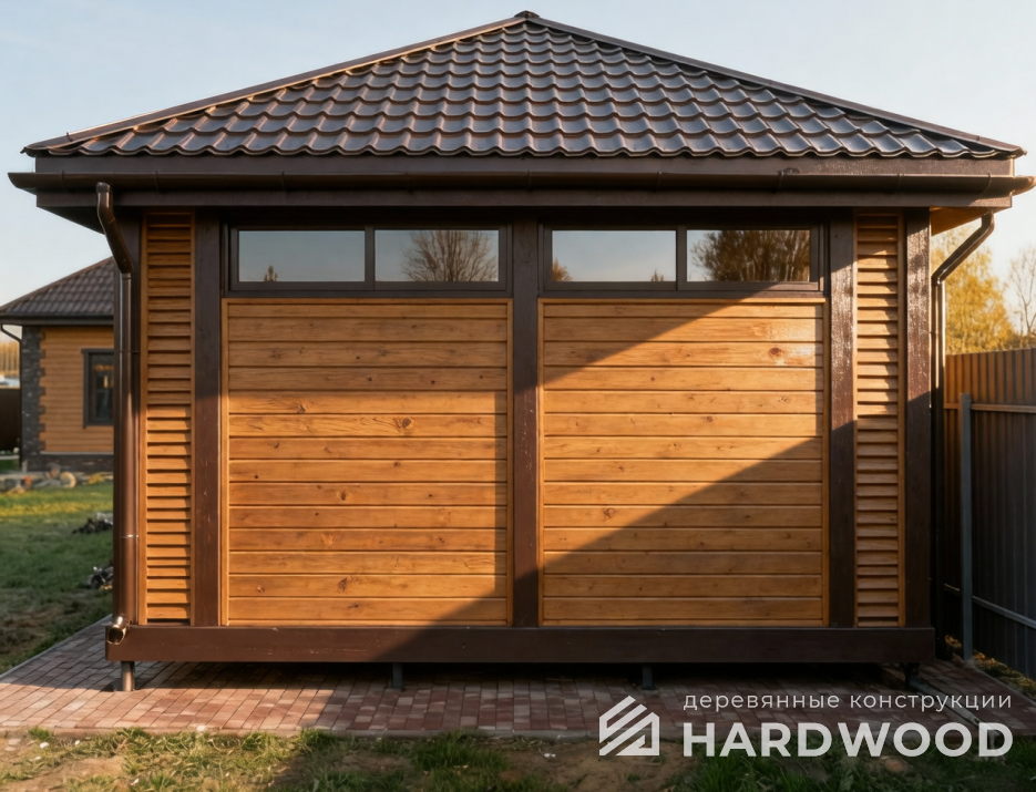 Беседка с четырехскатной крышей №94 - фото 2251