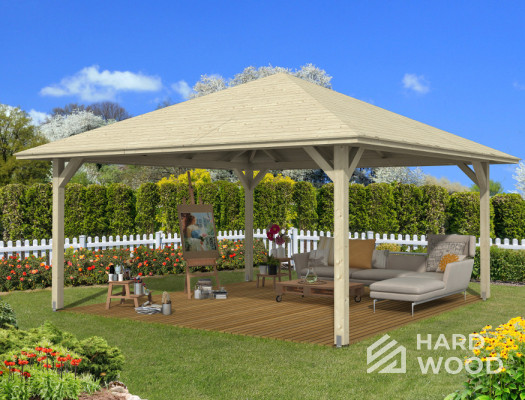 Открытый деревянный навес №98 - фото 1102